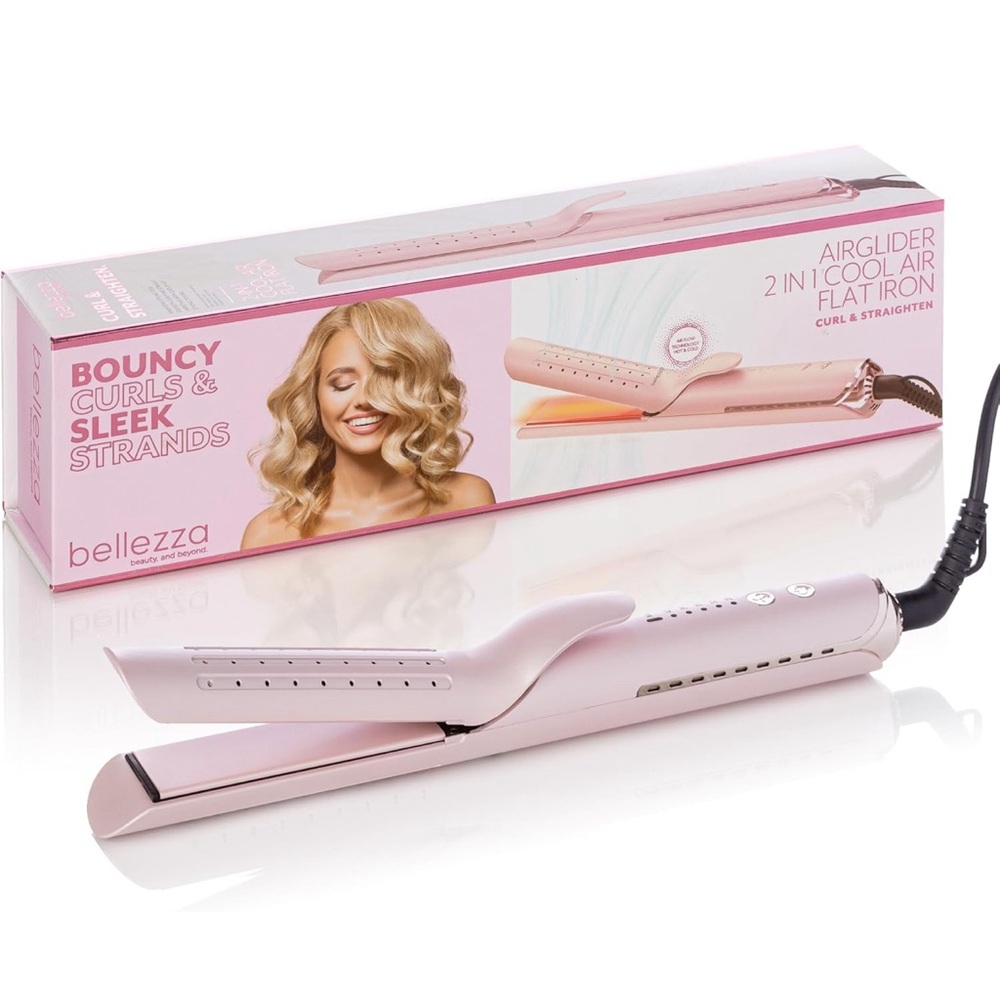 Bellezza  AirGlider | 2-in-1 Cool Air Flat Iron/curler